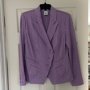 CAbi Women's Lavender Patterned Blazer